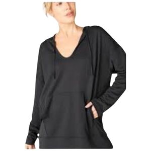 Fabletics Oversized Black Hoodie Loungewear Soft Lightweight